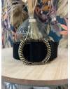 Ceinture effet daim noir
