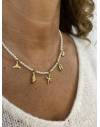 Collier doré perle thème mer