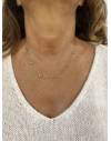 Collier doré détail brillant