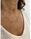 Collier doré détail brillant