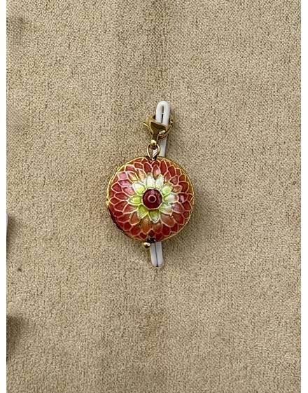 Charms rosace en acier inoxydable