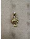 Charms palmier en acier inoxydable