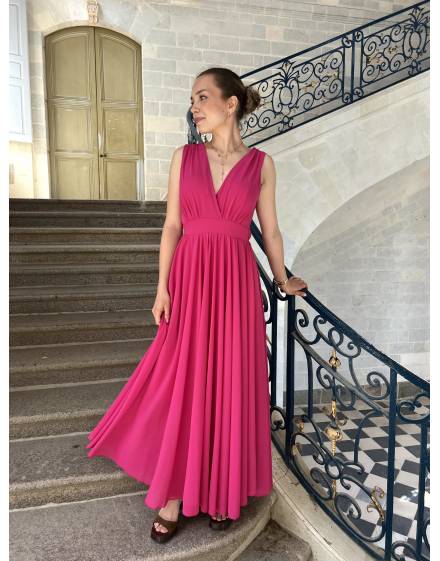 Robe de cérémonie fuchsia