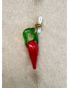 Charms poivron rouge en acier inoxydable