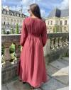 Robe longue terracotta