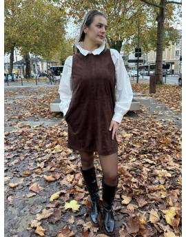 Robe suédine chocolat
