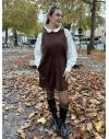 Robe suédine chocolat
