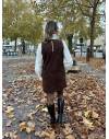 Robe suédine chocolat