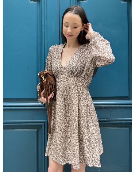 Robe courte empire liberty