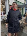 Parka réversible noire