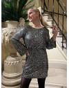 Robe à sequin argentée