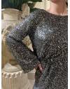 Robe à sequin argentée