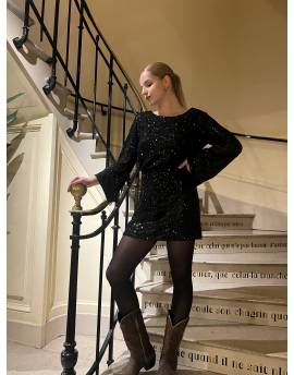 Robe à sequin noire