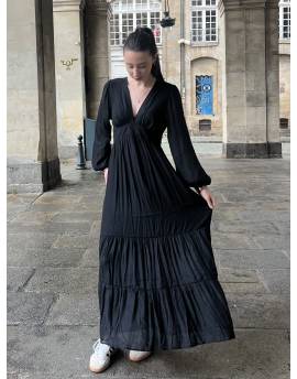 Robe longue noire
