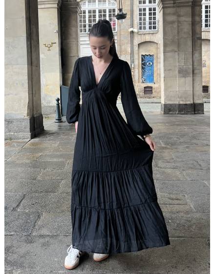 Robe longue noire