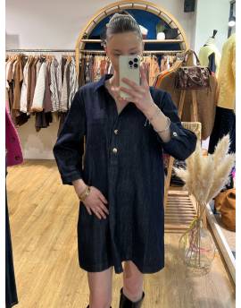 Robe en jean brut