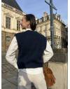 Gilet sans manches bleu marine