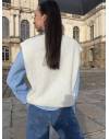 Gilet sans manches blanc