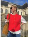 Gilet sans manches rouge