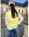 Gilet sans manches jaune