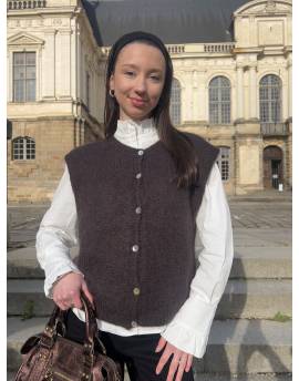 Gilet sans manches chocolat