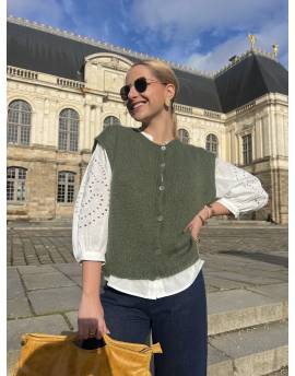 Gilet sans manches kaki