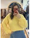 Gilet En Laine Jaune
