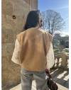 Gilet sans manches structuré camel