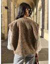 Gilet sans manches structuré chocolat