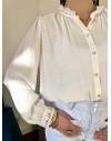Blouse avec dentelle blanche
