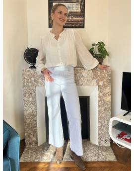 Jean Elenette à rayures bleues