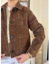 Veste Suédine Chocolat