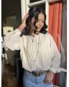 Blouse écru au style bohème