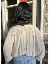 Blouse écru au style bohème