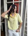 Pull en Baby Alpaga Jaune