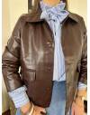 Veste Chocolat Immitation Cuir