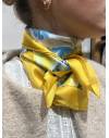 Carré Style Soie À Motif Citron
