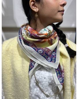 Grand foulard à motif plage