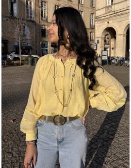 Blouse jaune légère