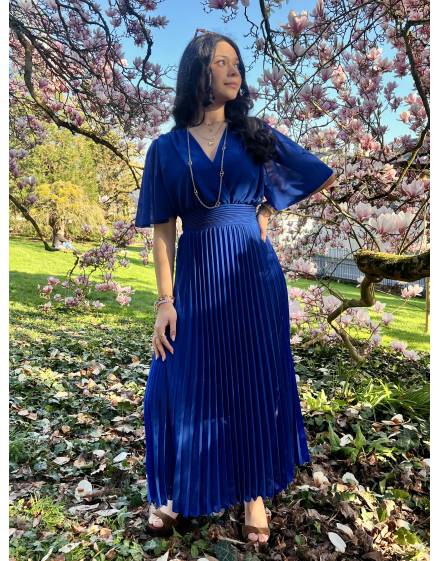 Robe Longue Bleue Marine