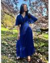 Robe Longue Bleue Marine