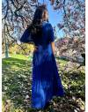 Robe Longue Bleue Marine