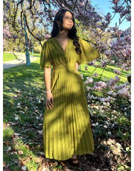 Robe Cérémonie vert olive