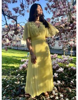 Robe Cérémonie jaune