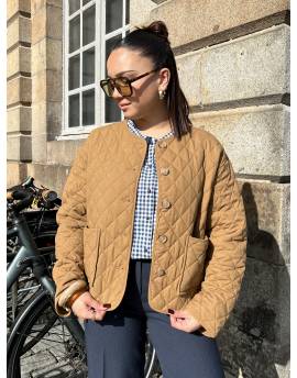 Veste matelassée camel