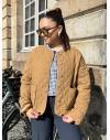 Veste matelassée camel
