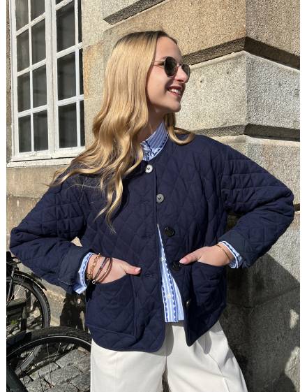 Veste matelassée bleu marine