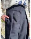 Pantalon de costume bleu marine style ballon