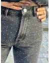 Jeans à paillettes noir