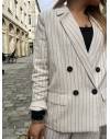 Blazer en lin à rayures